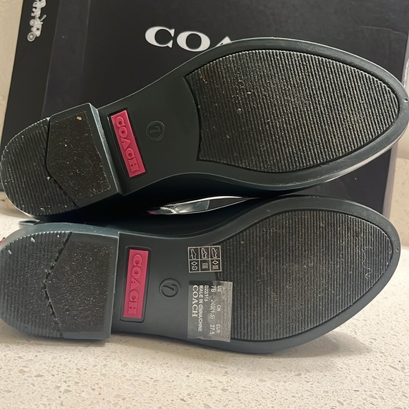 COACH RUBBER RAIN BOOTS | DARK JADE RAINBOOTIE WOMEN’S SIZE 7 - Picture 11 of 11